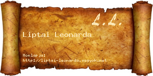 Liptai Leonarda névjegykártya